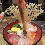新鮮家 - これが噂のタワー丼！