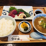 ごはんとお酒　なが坂 - カツオのお刺身定食