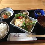 男の暖簾 - 日替り定食(この日はカツとじ)