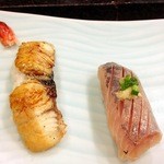 Fuugetsu Sushi - 鰻と鰺　此処の鰻はいけます