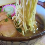麺屋 高橋 - おさかな正油らーめんの麺
