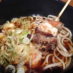 福よし - もつそば(ハーフ) ¥510+税
