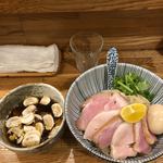 中華そば きなり - 味玉肉増し鴨と茸淡麗つけそば