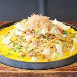 ピリ辛焼きそば風スパゲティ