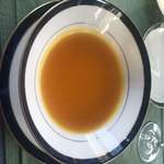 あしぇっと八ヶ岳 - バターナッツカボチャ のスープ　　滑らかで濃厚。クリームなど加えず、塩のみで味付け