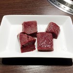 炭火焼肉ふじた - 塩レバー650円。