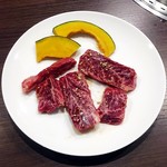 Sumibiyakiniku Fujita - 特選和牛ハラミ1650円。