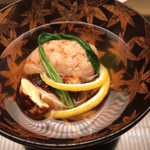 山の井 - 松茸と蟹の真薯のお椀