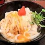 讃岐うどん 幅屋 - 明太子かま玉　凄く美味しくて驚きました♬