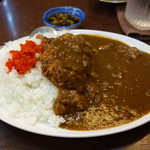 きぬちゃん食堂 - 牛カツカレー800円