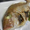 Fukuuo Shokudou - 塩焼きの真鯛は、25㎝ほどの尾頭付き