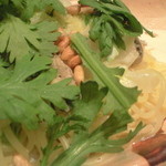 牡蠣と白菜のパスタ　2