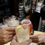 波へい - オーナーと乾杯♪