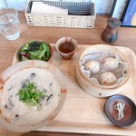 HarunAtsu cafe - 白いキノコのサンラータン麺