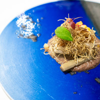 Grand rocher - ヒラメのアーモンド焼き ナスのピューレ