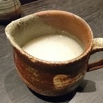 手挽きそば 一心 - かなりとろみのある蕎麦湯