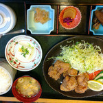 お食事処とりいち - 健味　から揚げ定食\８５０
