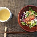 CAFE＆BAR あき - スープ・サラダ（ランチセット）