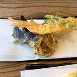 Maeyama - 海老と野菜の天ざる 1,700円