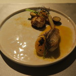 eclat - 島原キジハタ　白子　蜜柑ソース