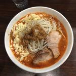 ピコピコポン - トマトラーメン＋チーズ＋アブラ、ニンニクマシ