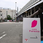 CAFE Foresta - 道端の看板