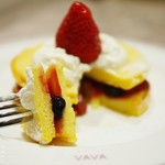cafe VAVA - パンケーキ(断面)