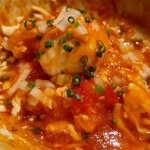 アジトイズム - ピザソバ（880円）＋〆のリゾット（200円）
      