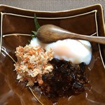 食彩厨房 甚兵衛 - 親子ガニの温泉玉子