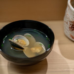 日本橋蛎殻町 すぎた - 2019.11 浅蜊のお味噌汁