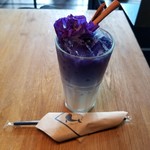 Blue Whale Maharaj - Iced Butterfly Pea Latte