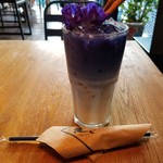 Blue Whale Maharaj - Iced Butterfly Pea Latte