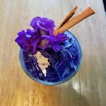 Blue Whale Maharaj - Iced Butterfly Pea Latte