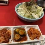 Yakiniku Shokudou Marui - 塩キャベツ&キムチ盛り