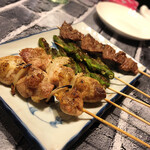 居酒屋なっきょい - ・焼き鳥（とり、砂肝、ししとう）