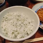 かつ吉 - 青じそご飯にしてもらいました