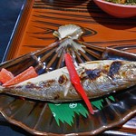 釜めし魚政 - 「焼き魚定食ランチ（アジ）」のメイン