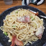 スパゲティ屋くぼやん - カルボナーラ大盛