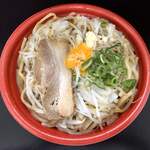 ファミリーマート - 大盛にんにく醤油ラーメン¥550(税込)(調理)