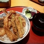 日本橋天ぷら魚新 - 特製天丼１，６００円