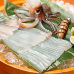 [Sashimi] Live squid