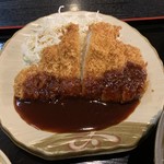 人力うどん - ロースカツのアップ！(2019年11月)