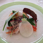 都ホテル - 海の幸のマリネと岐阜県野菜のメドレー