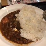 ホルモン焼肉 モリちゃん - 食べ方分からずご飯イン