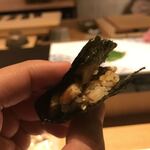 鮓 きずな - 焼き穴子おにぎり 三重県アサクサノリ