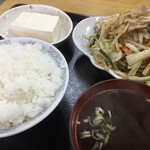 蘭々亭 - 野菜炒め定食　850円