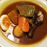 こうひいはうす - あげチキンカレー(さらさらスープ)