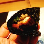 鮓 きずな - 穴子手巻き