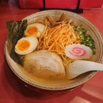 紅一点 - 塩ラーメン、トッピング（辛ねぎ、味玉）