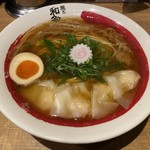 麺と和多志 - 海老醤油ワンタン麺